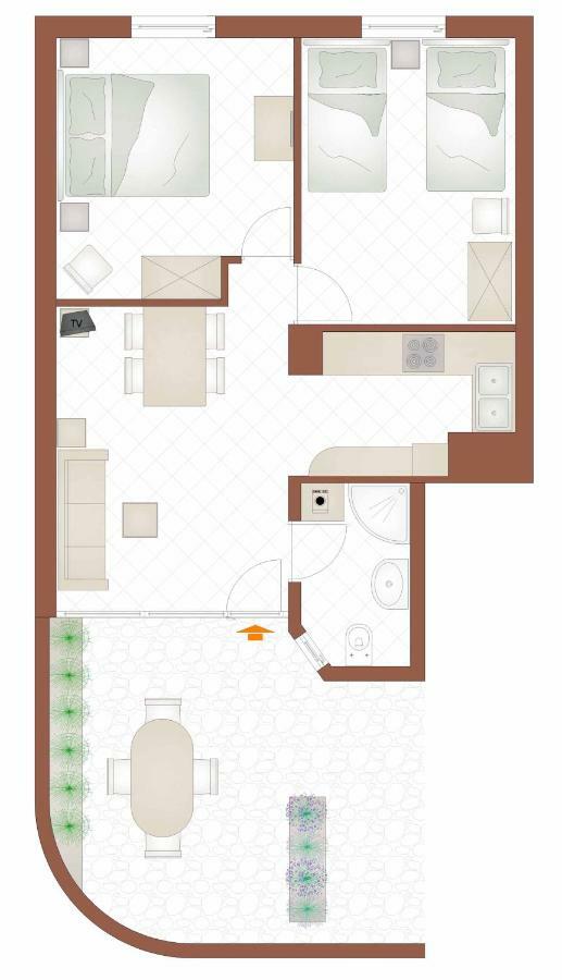 2-Bedroom Apartment 300M From Beach In Punat Kültér fotó